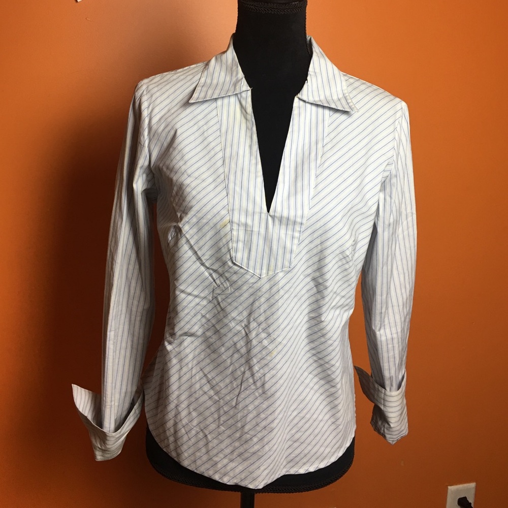 By NY & Co. medium, cotton striped shirt